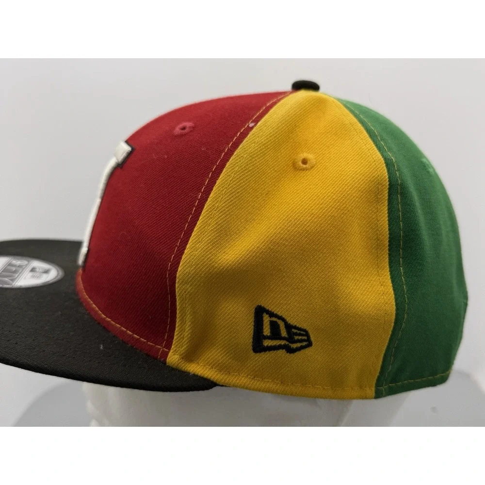 Rare New Era 9Fifty Malcolm X Snapback Hat Colorblock Logo